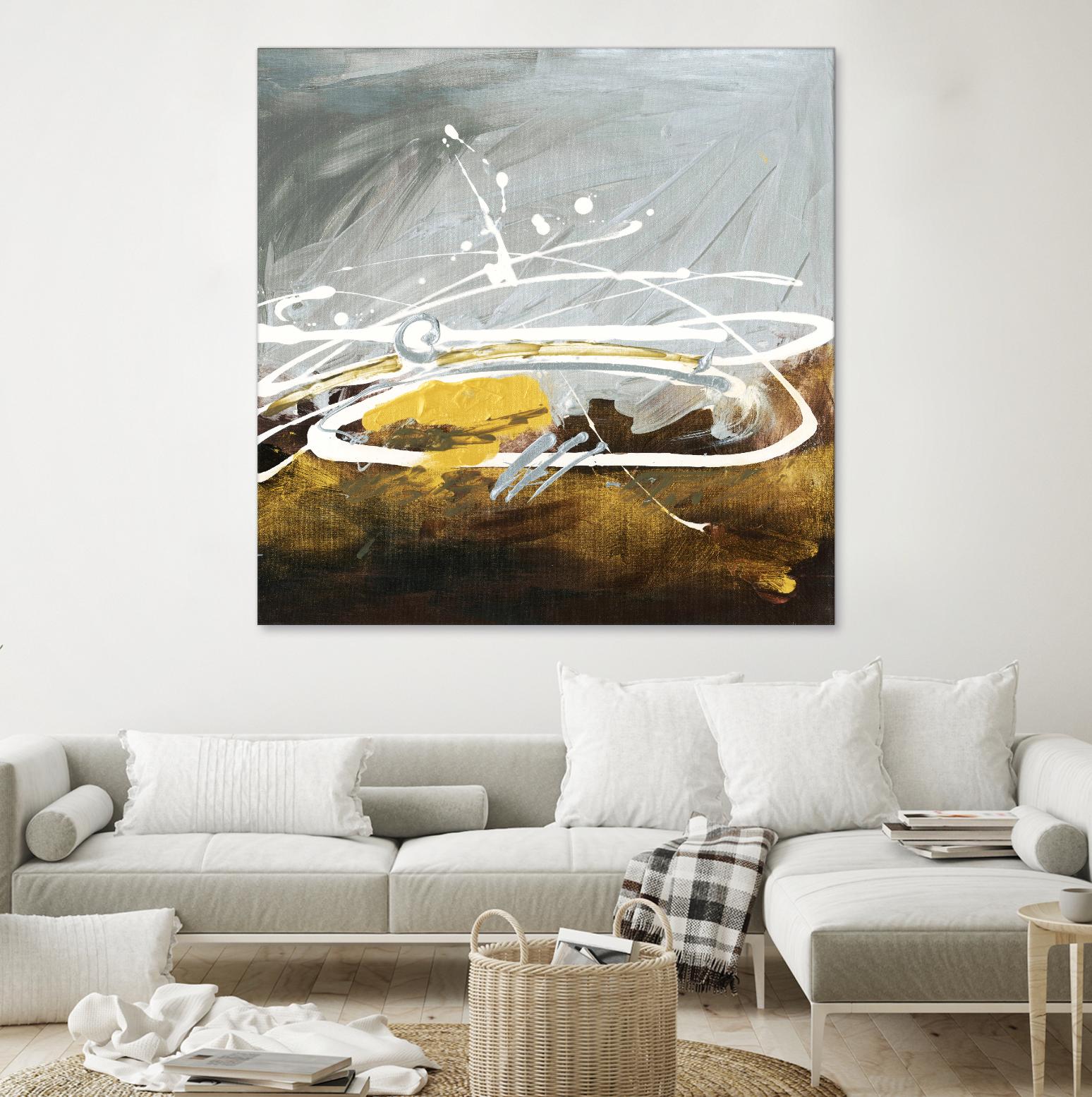 Golden Abstract by Meejlau on GIANT ART - gold abstract