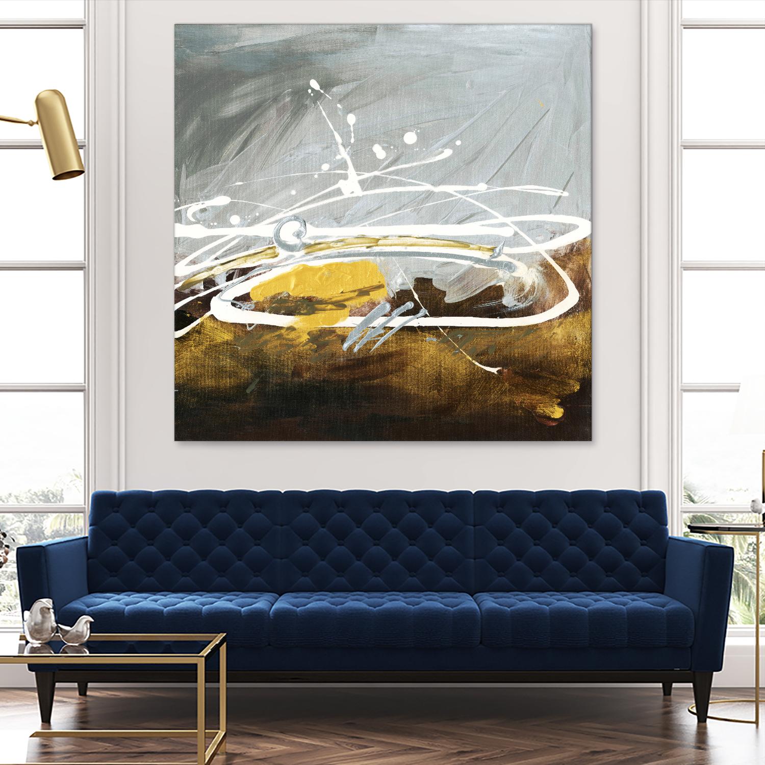 Golden Abstract by Meejlau on GIANT ART - gold abstract