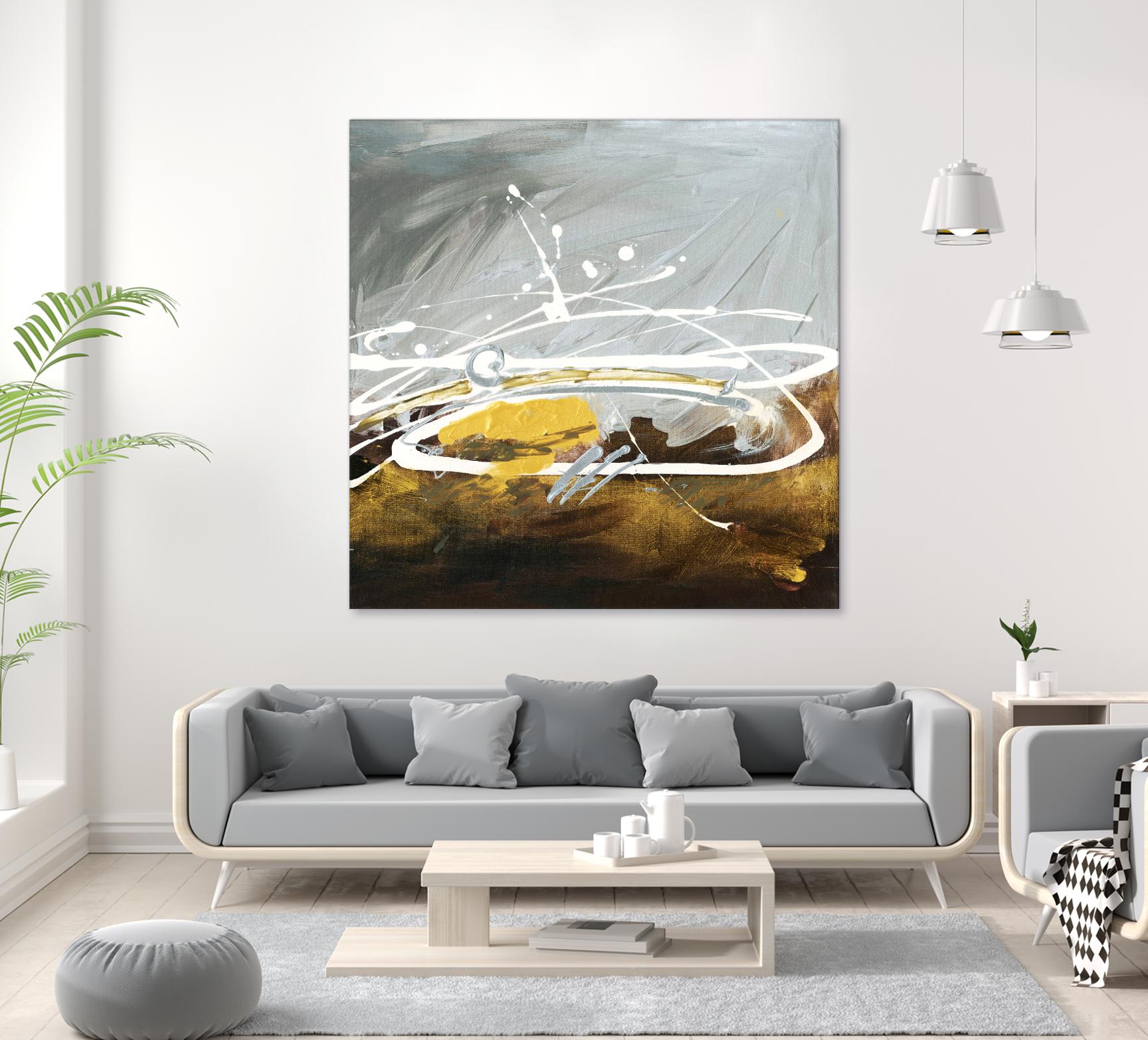 Golden Abstract by Meejlau on GIANT ART - gold abstract