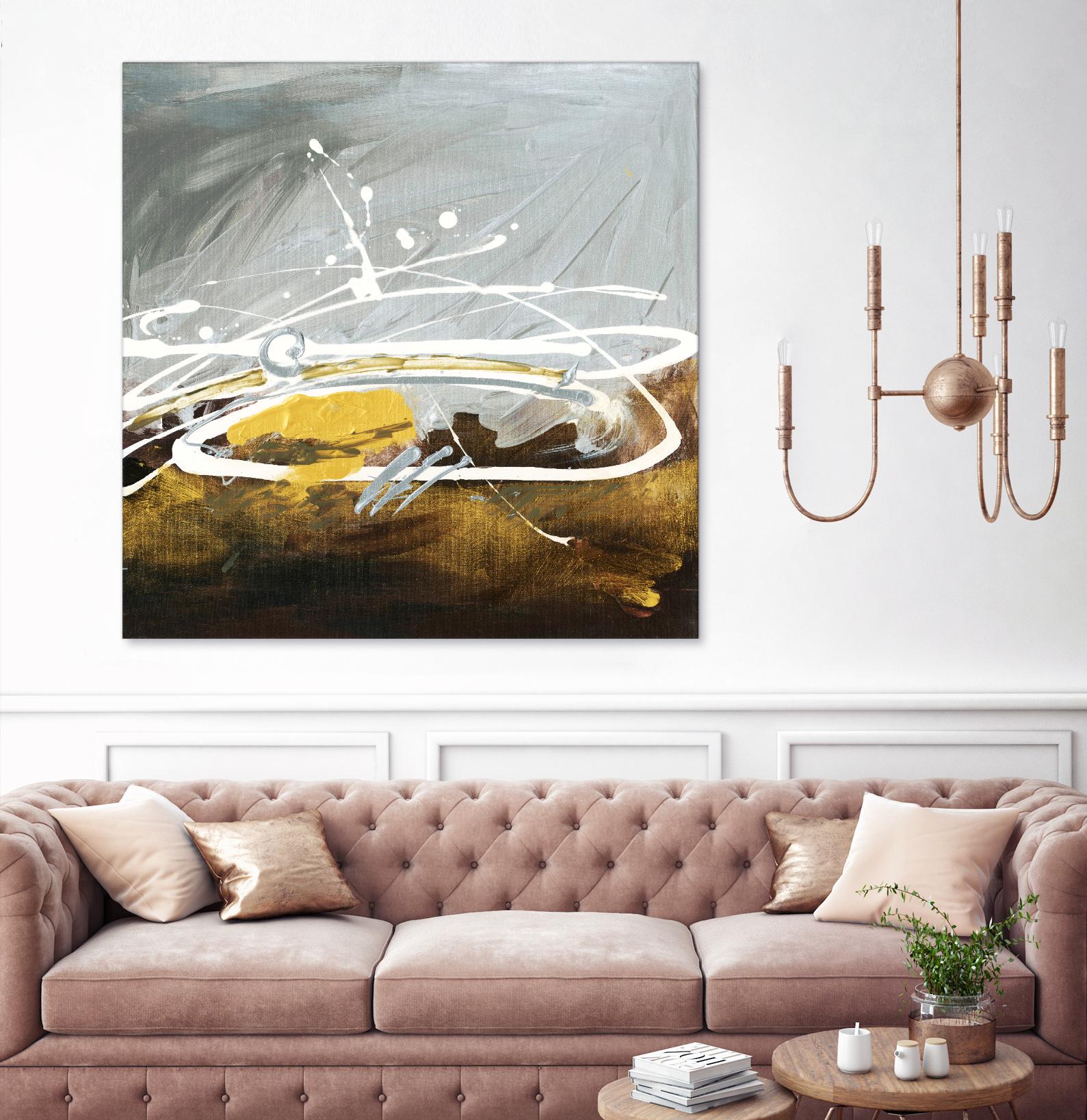 Golden Abstract by Meejlau on GIANT ART - gold abstract