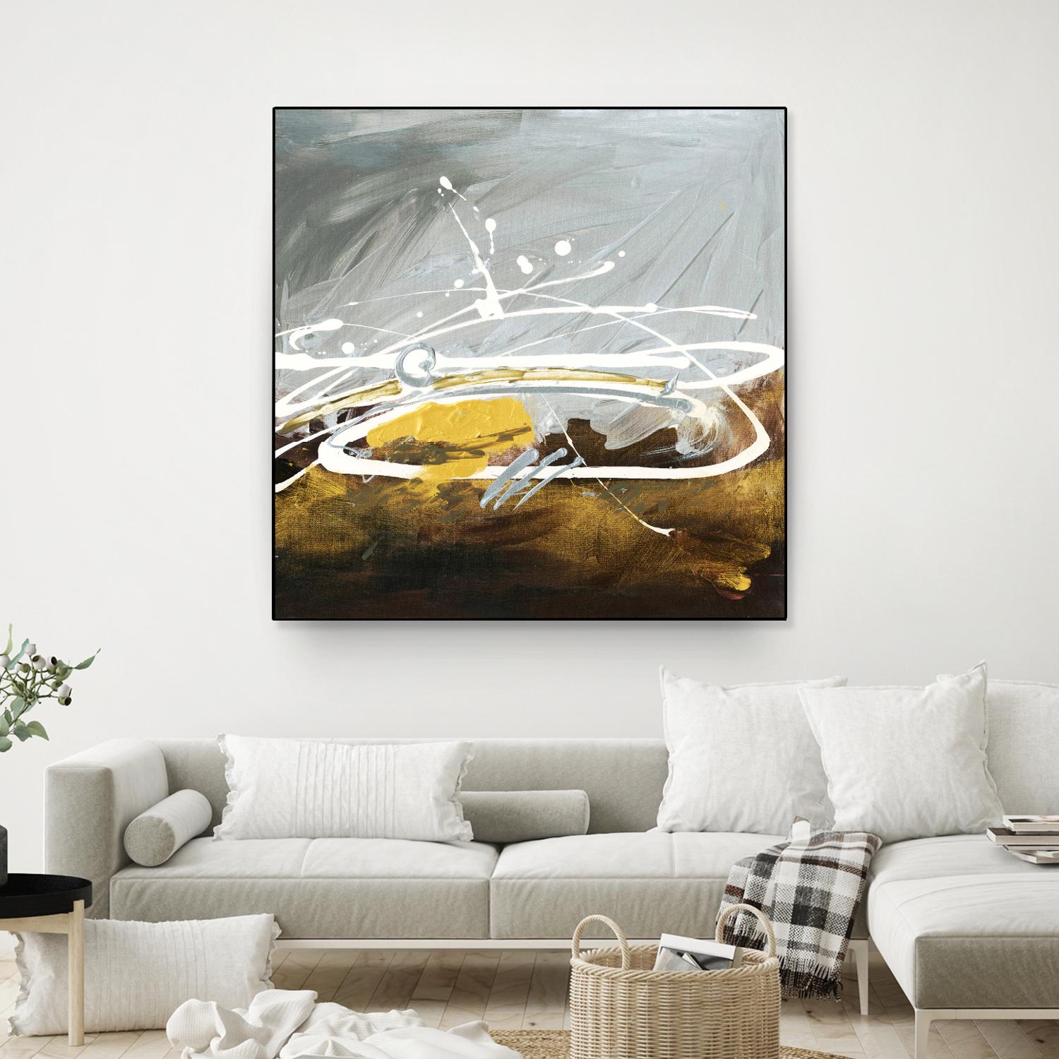 Golden Abstract by Meejlau on GIANT ART - gold abstract