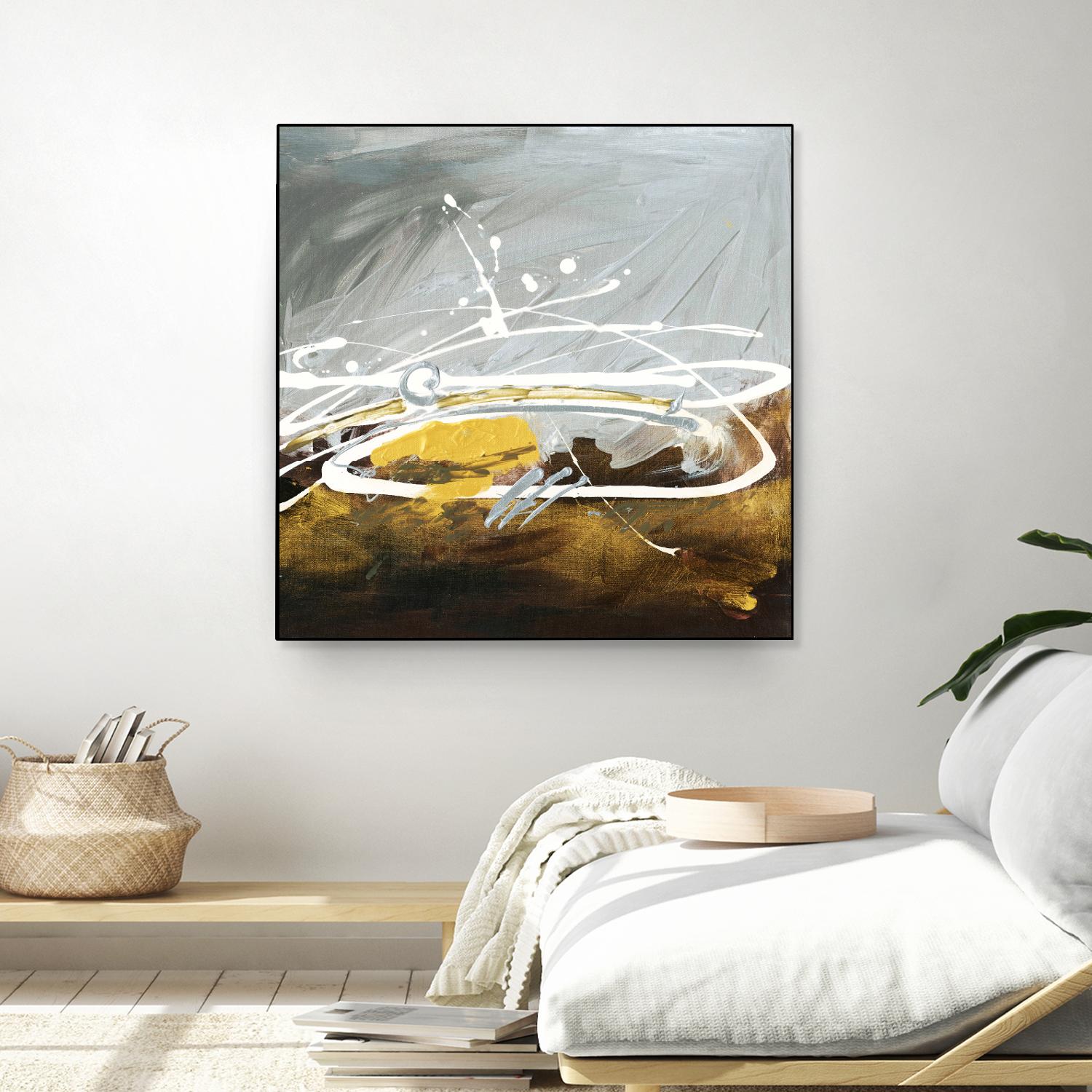 Golden Abstract by Meejlau on GIANT ART - gold abstract