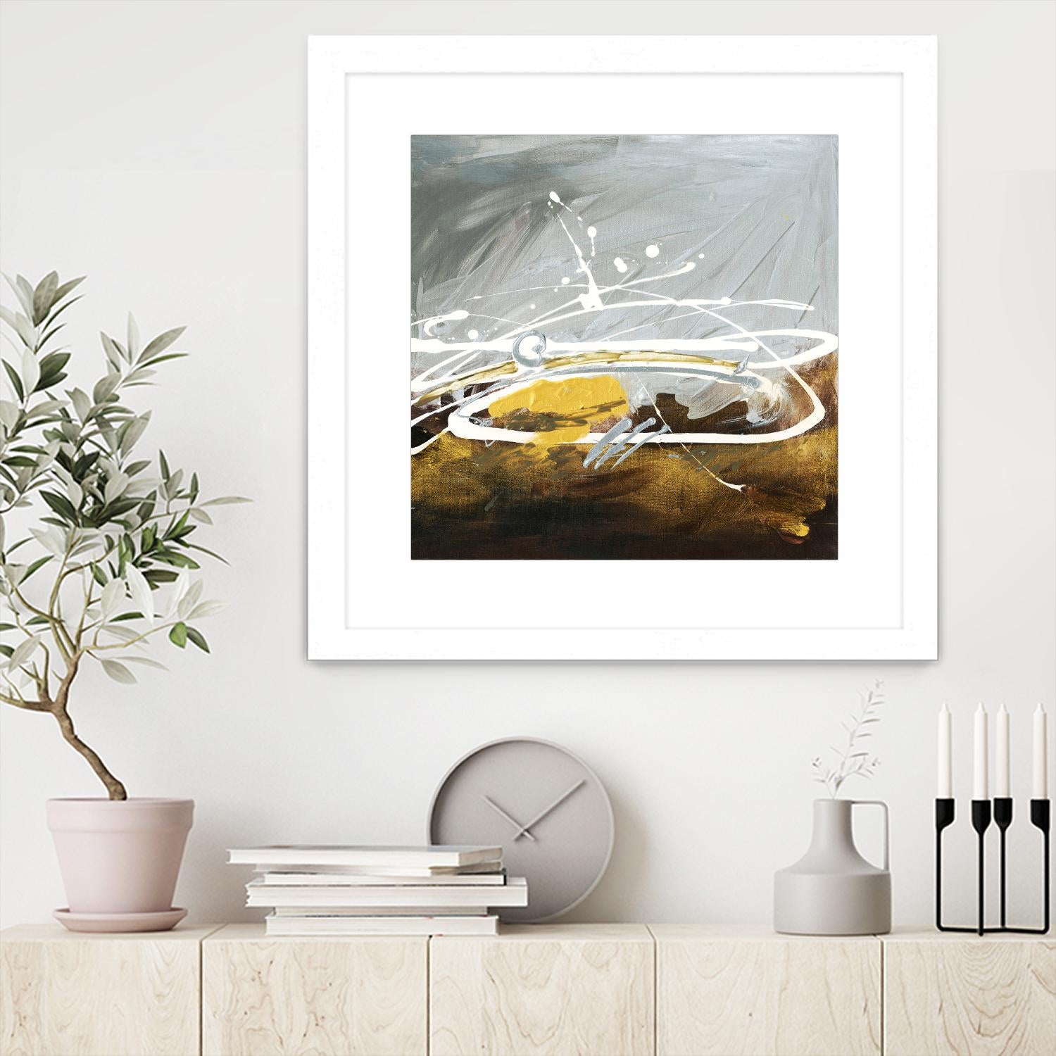 Golden Abstract by Meejlau on GIANT ART - gold abstract