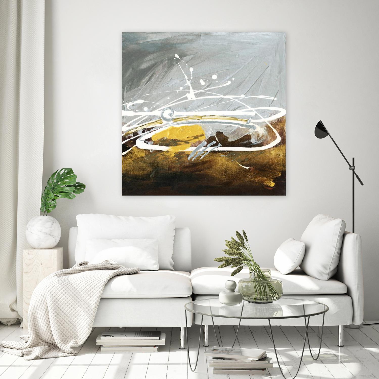 Golden Abstract by Meejlau on GIANT ART - gold abstract