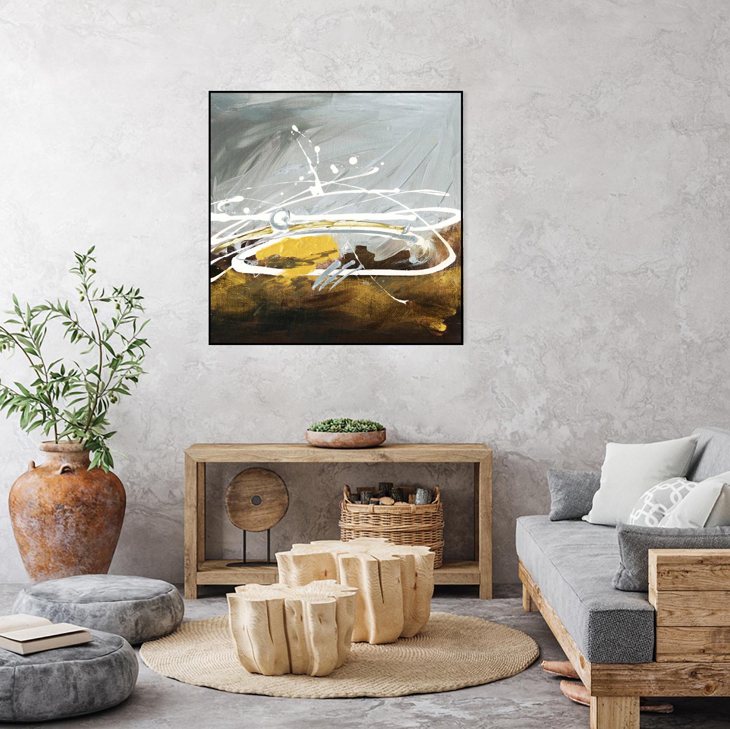 Golden Abstract by Meejlau on GIANT ART - gold abstract