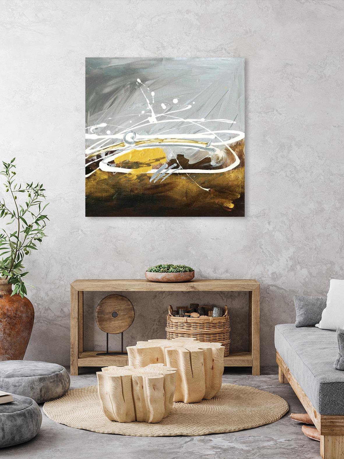 Golden Abstract by Meejlau on GIANT ART - gold abstract
