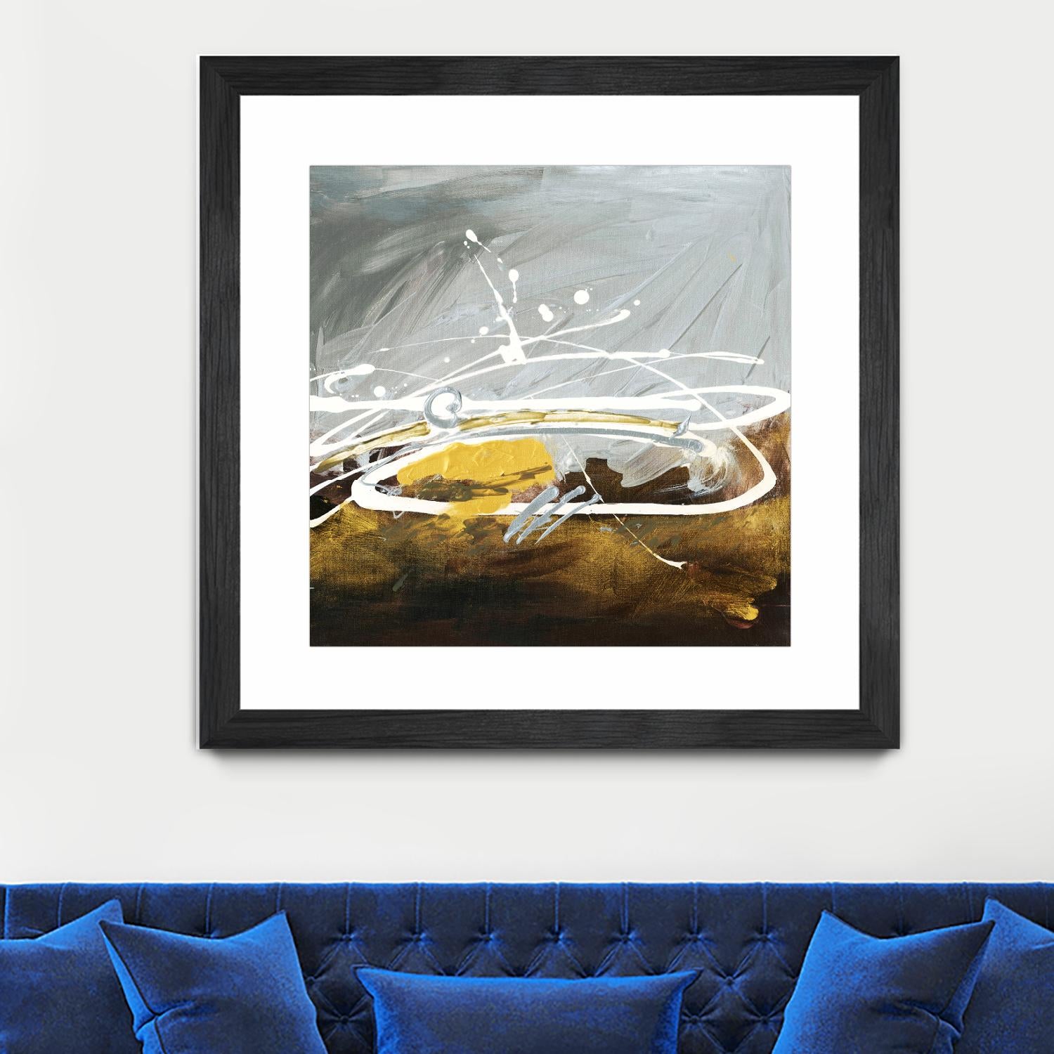 Golden Abstract by Meejlau on GIANT ART - gold abstract