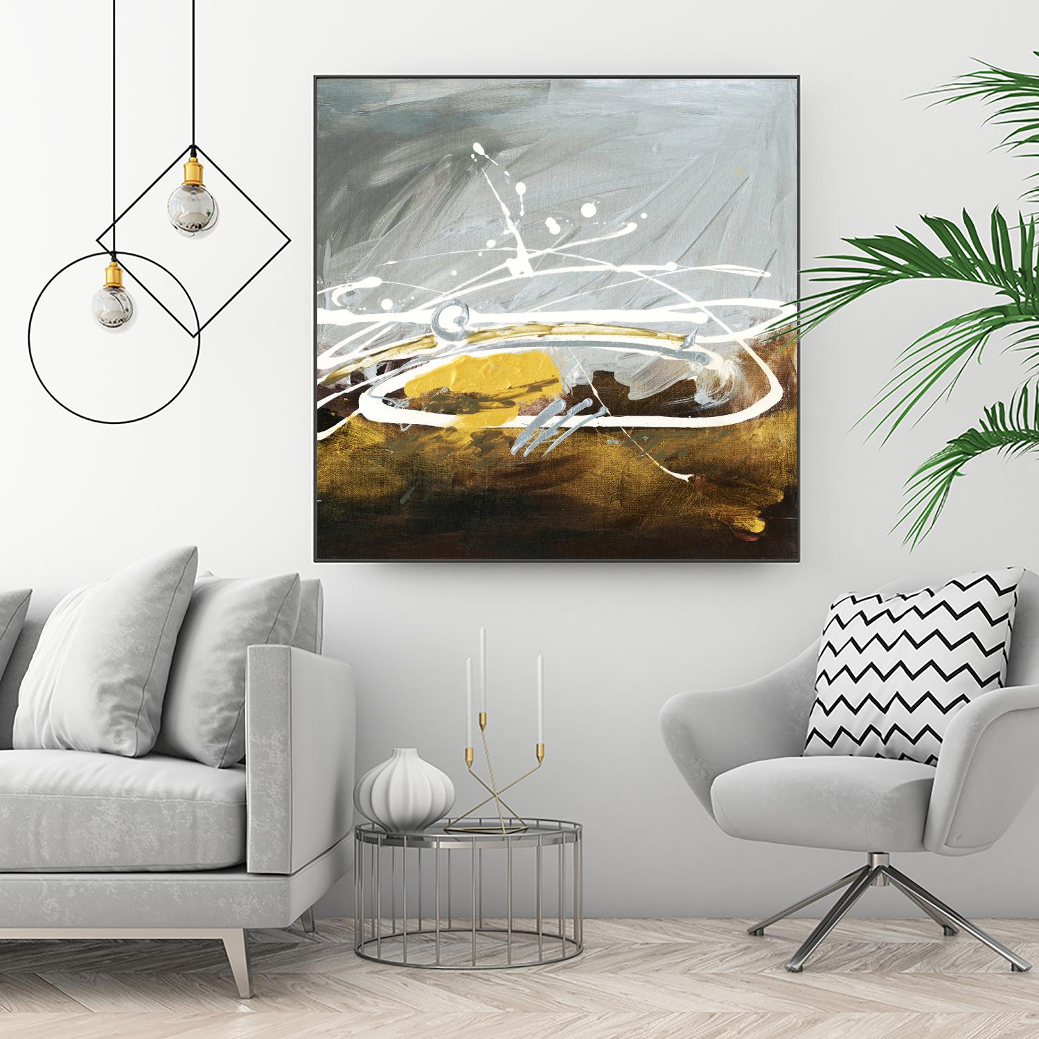 Golden Abstract by Meejlau on GIANT ART - gold abstract