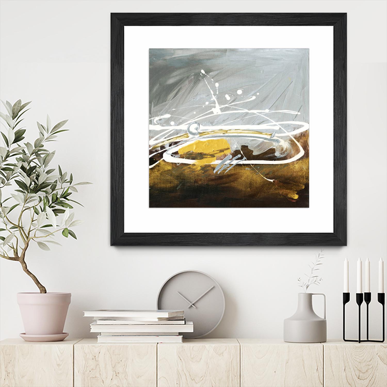 Golden Abstract by Meejlau on GIANT ART - gold abstract