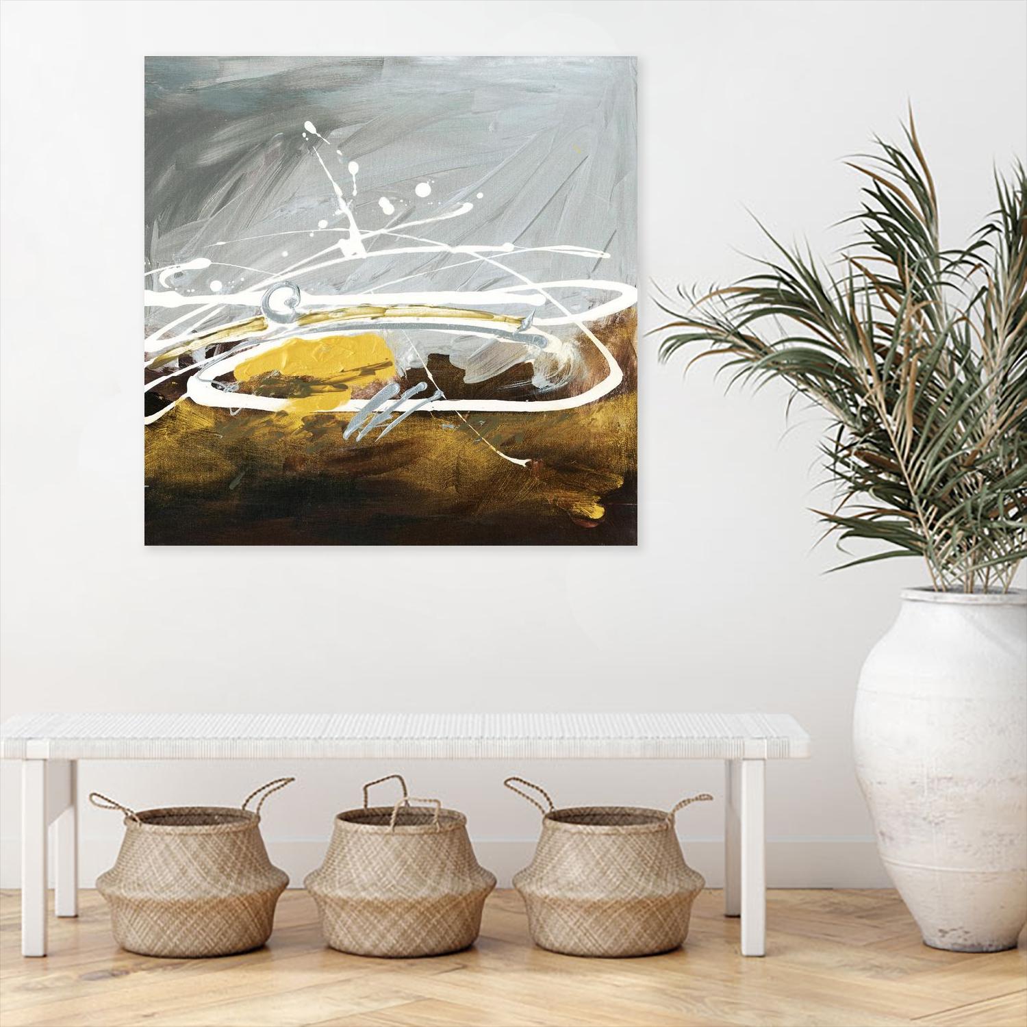 Golden Abstract by Meejlau on GIANT ART - gold abstract