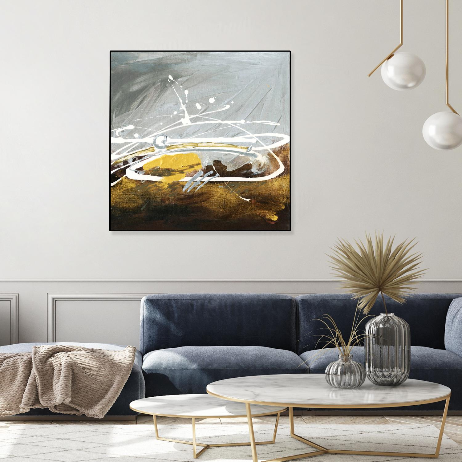 Golden Abstract by Meejlau on GIANT ART - gold abstract