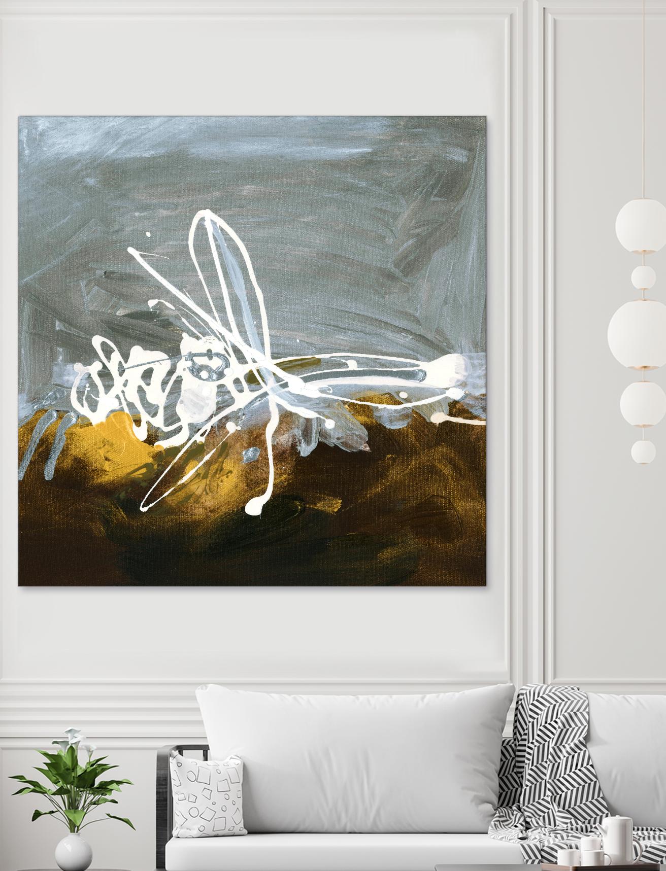 Golden Abstract II by Meejlau on GIANT ART - gold abstract