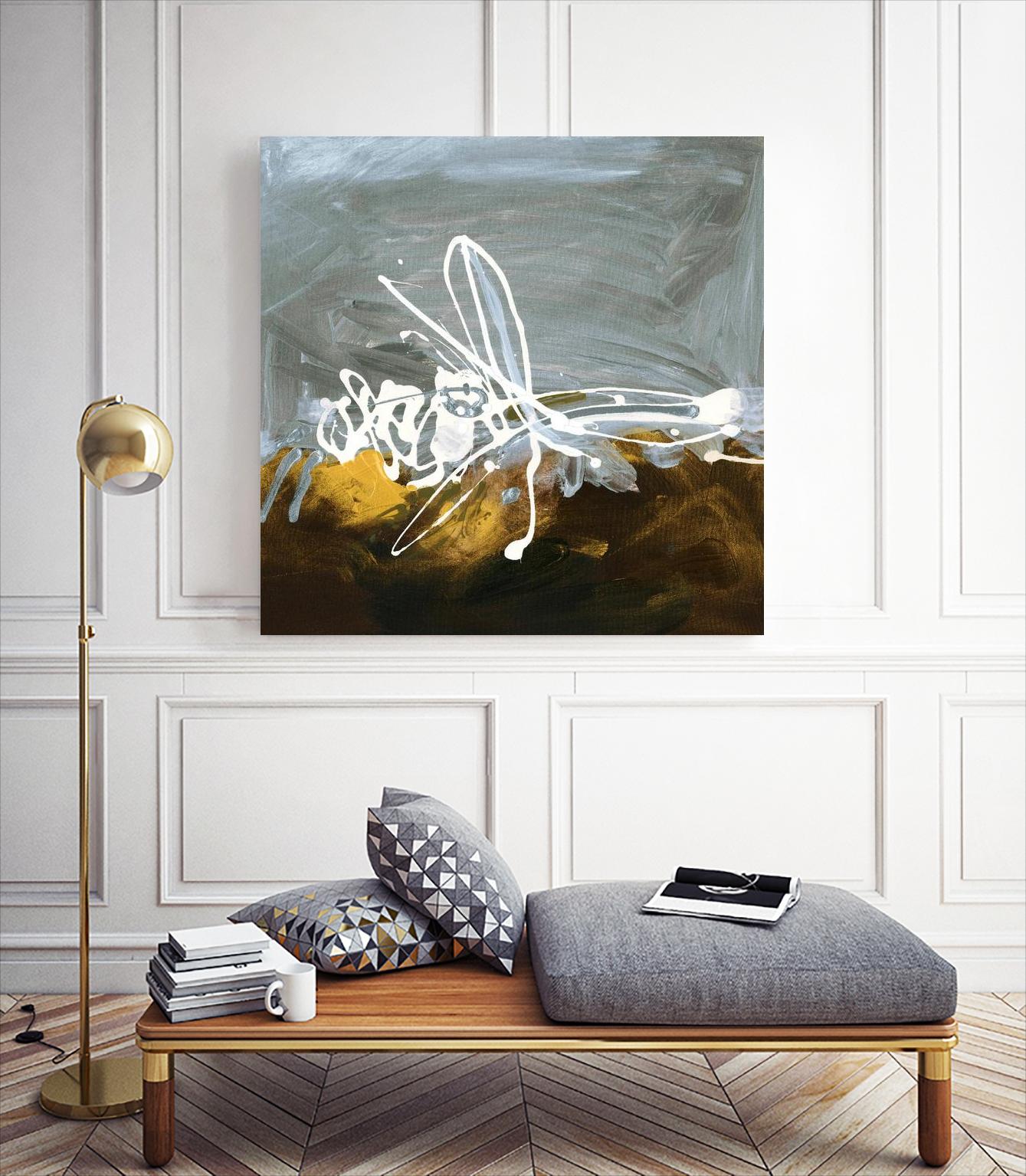 Golden Abstract II by Meejlau on GIANT ART - gold abstract