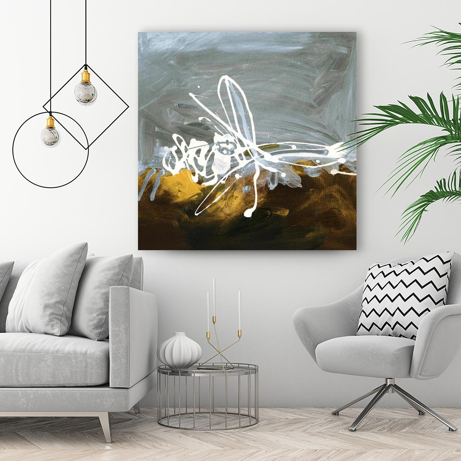 Golden Abstract II by Meejlau on GIANT ART - gold abstract