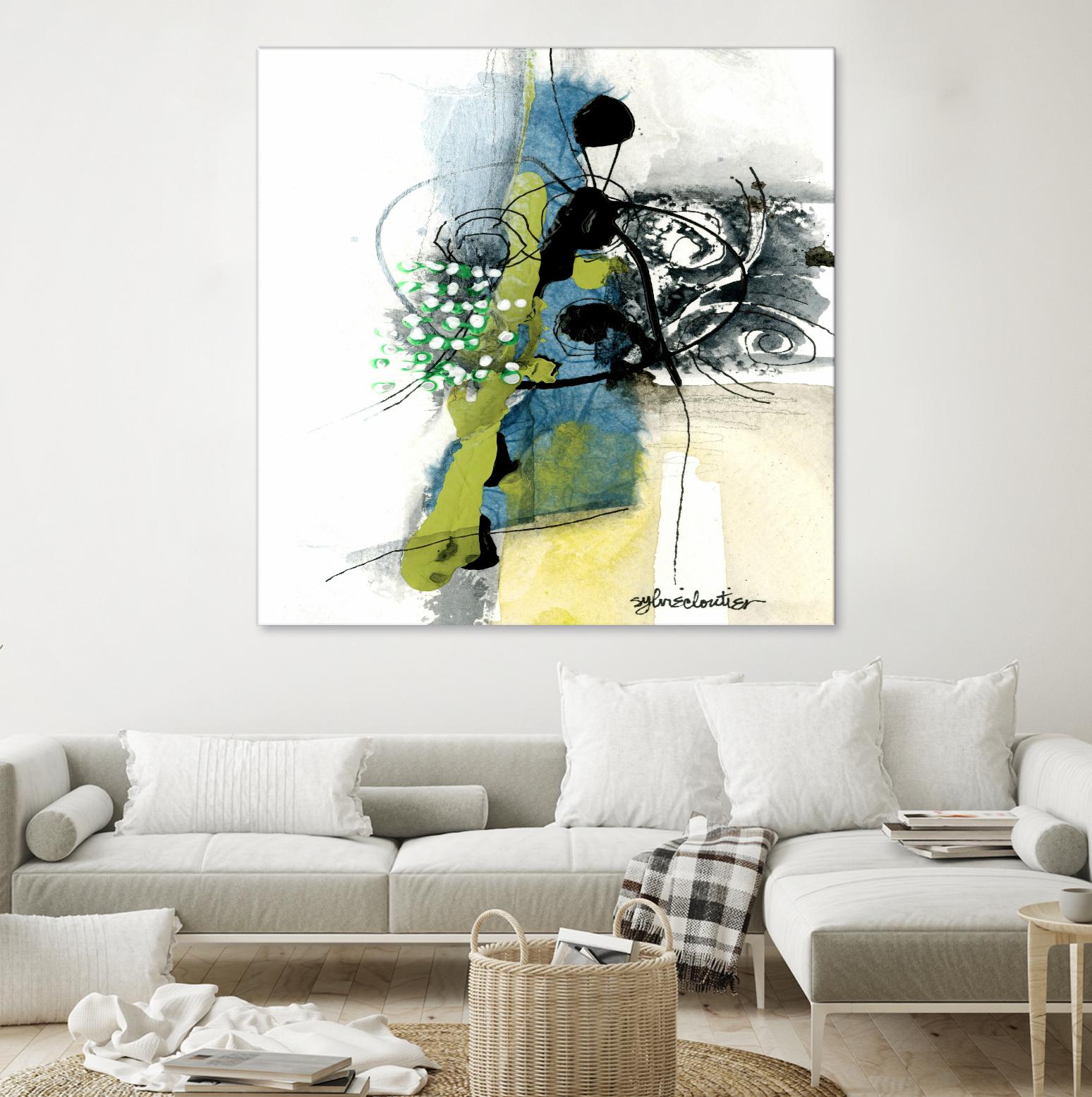 Jardinage by Sylvie Cloutier on GIANT ART - green abstract