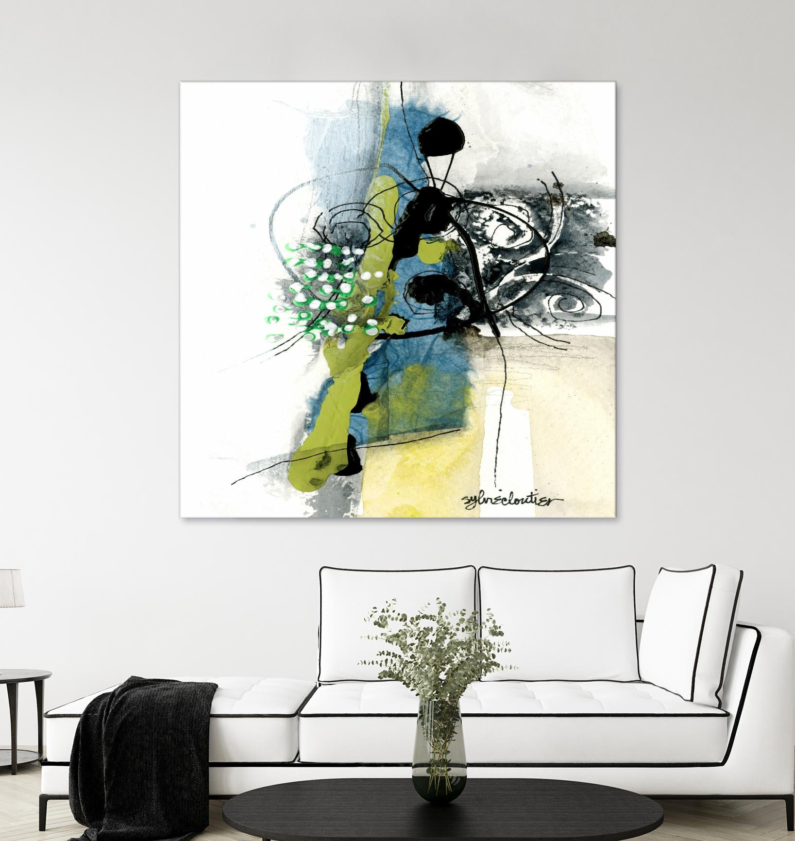 Jardinage by Sylvie Cloutier on GIANT ART - green abstract