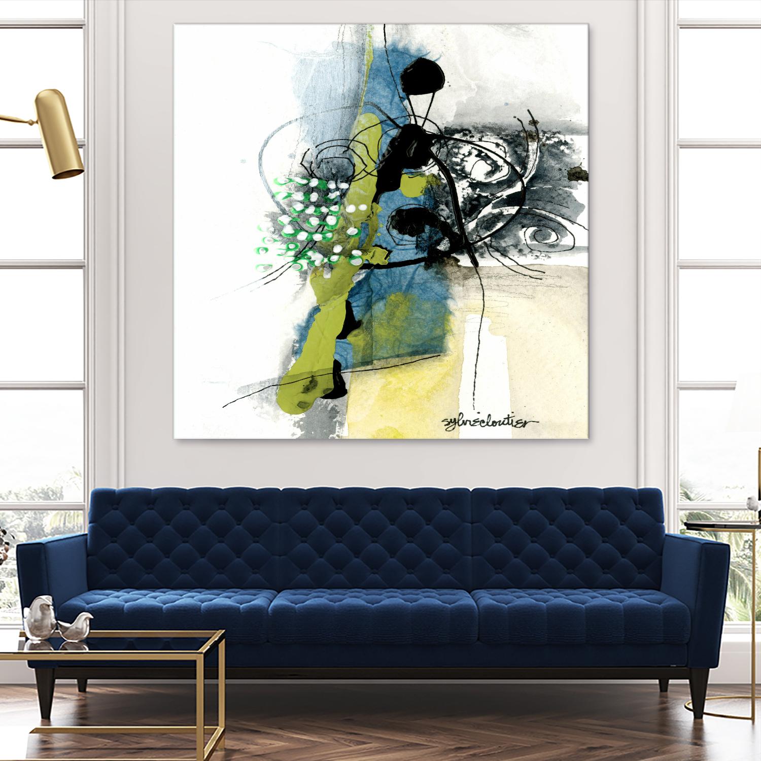 Jardinage by Sylvie Cloutier on GIANT ART - green abstract