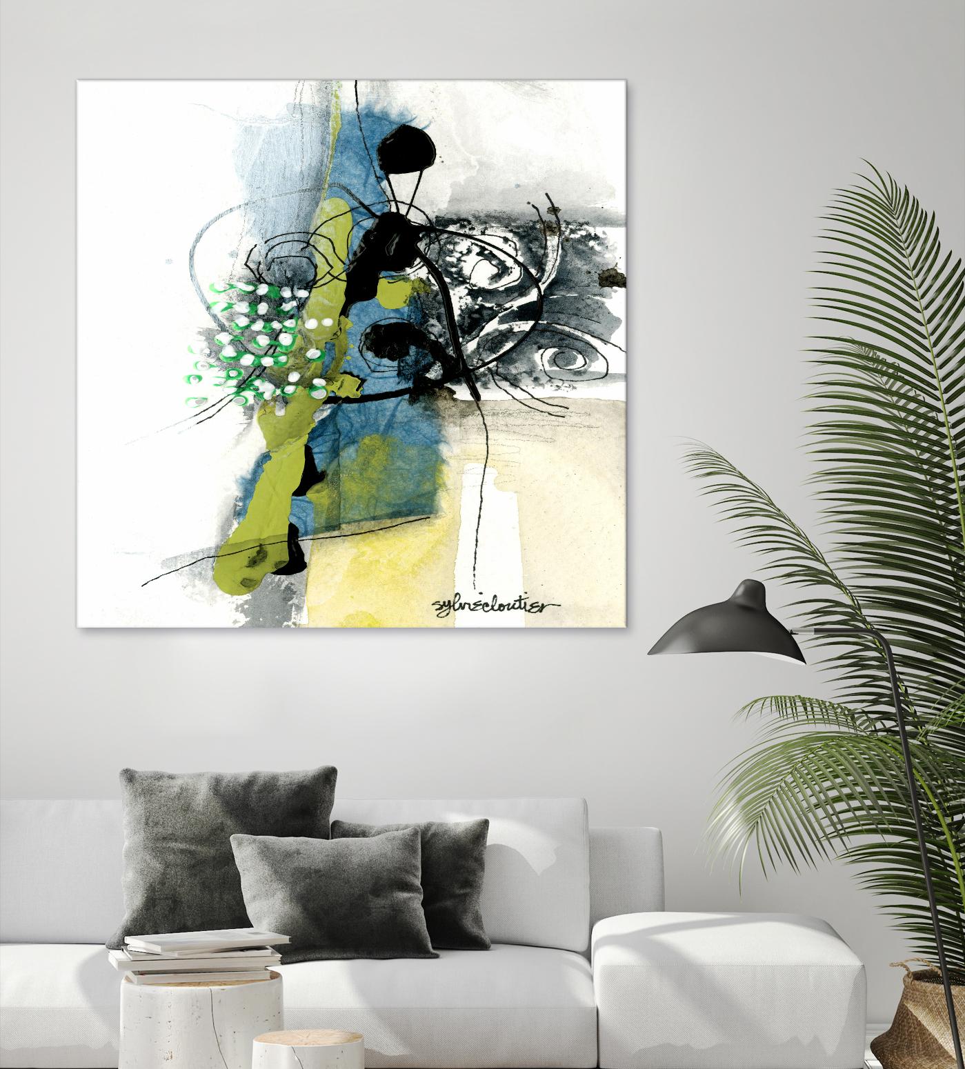 Jardinage by Sylvie Cloutier on GIANT ART - green abstract