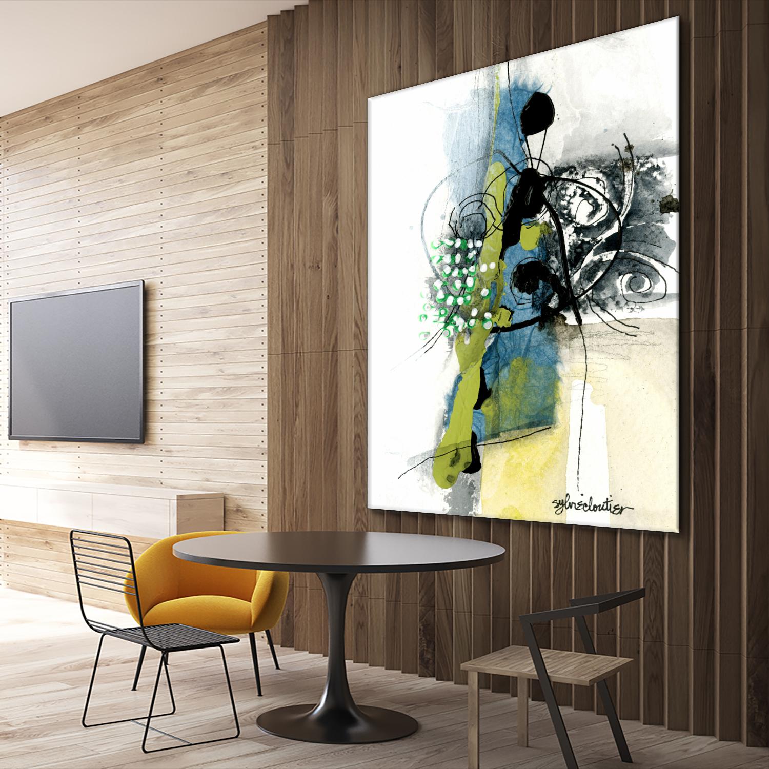 Jardinage by Sylvie Cloutier on GIANT ART - green abstract