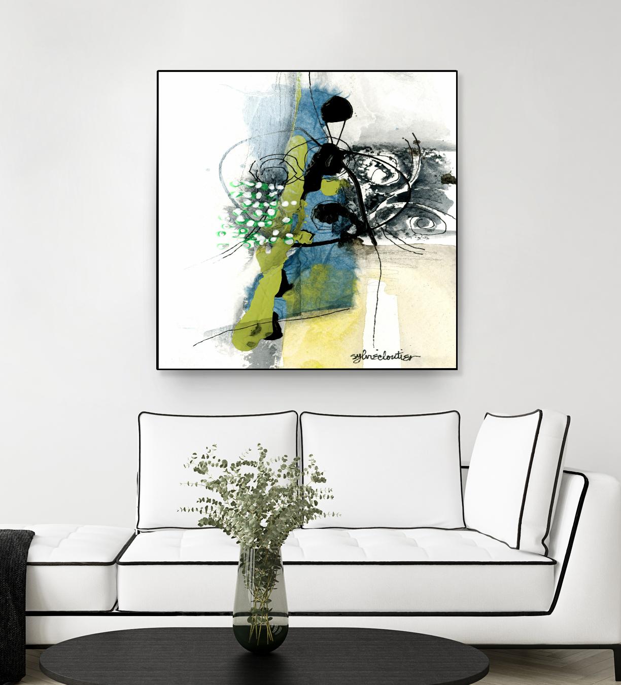 Jardinage by Sylvie Cloutier on GIANT ART - green abstract