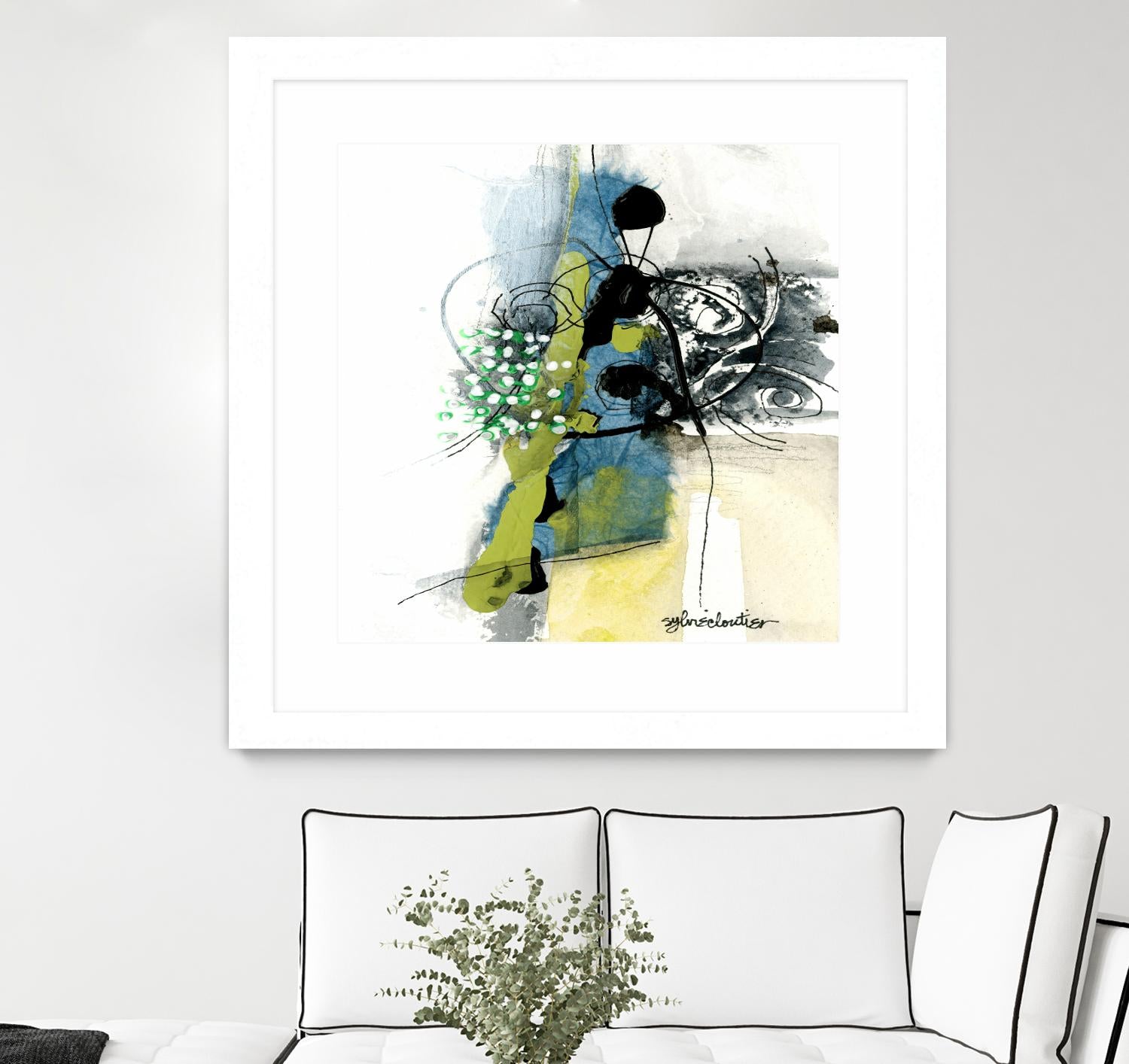 Jardinage by Sylvie Cloutier on GIANT ART - green abstract
