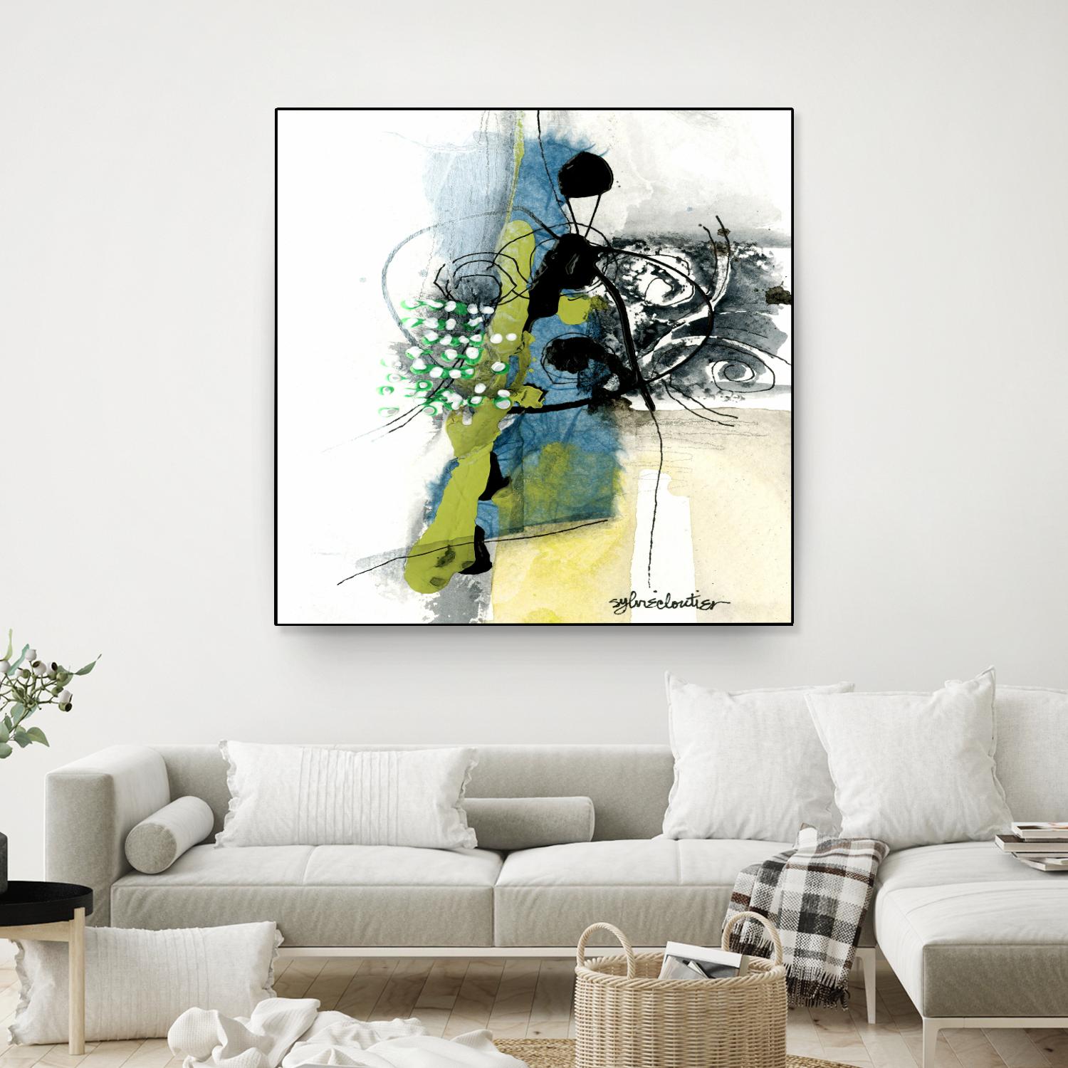 Jardinage by Sylvie Cloutier on GIANT ART - green abstract