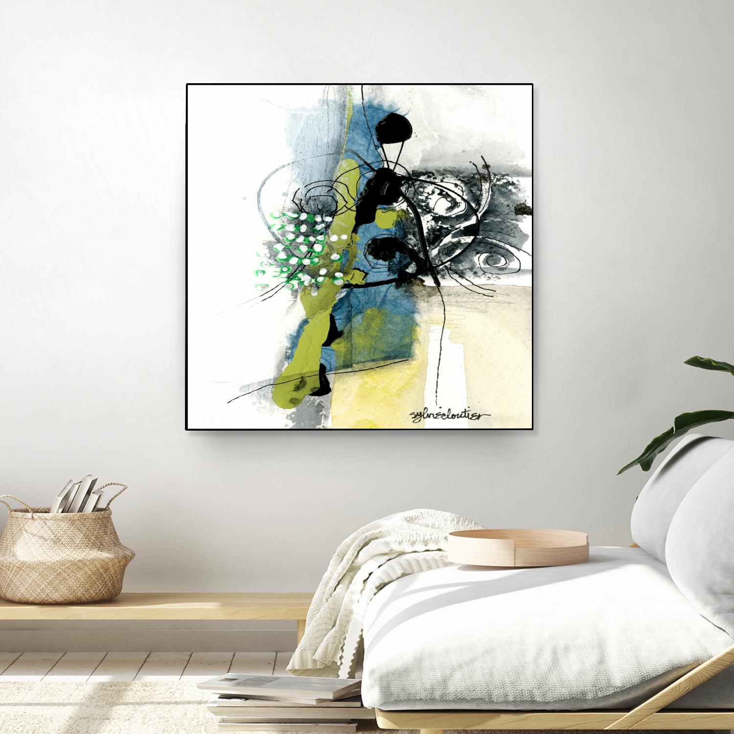 Jardinage by Sylvie Cloutier on GIANT ART - green abstract