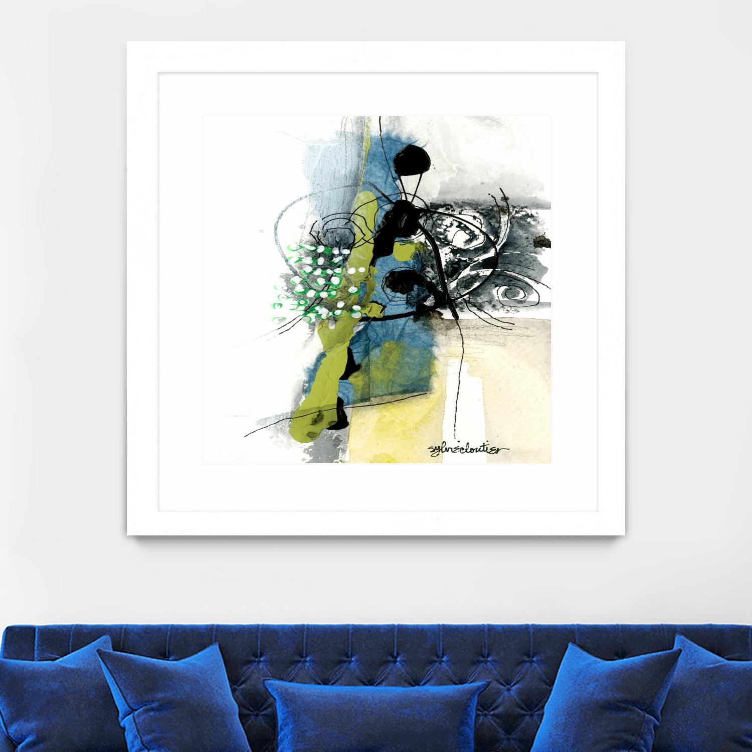 Jardinage by Sylvie Cloutier on GIANT ART - green abstract