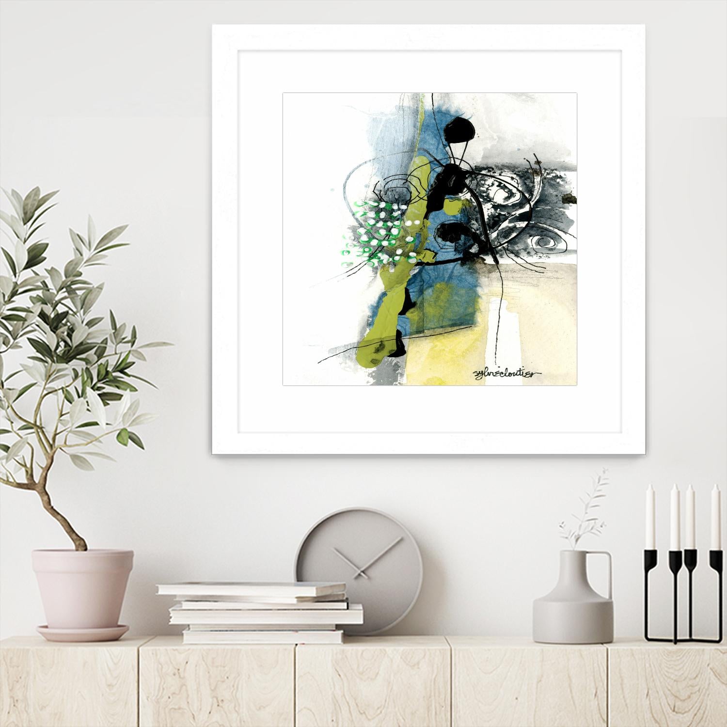 Jardinage by Sylvie Cloutier on GIANT ART - green abstract