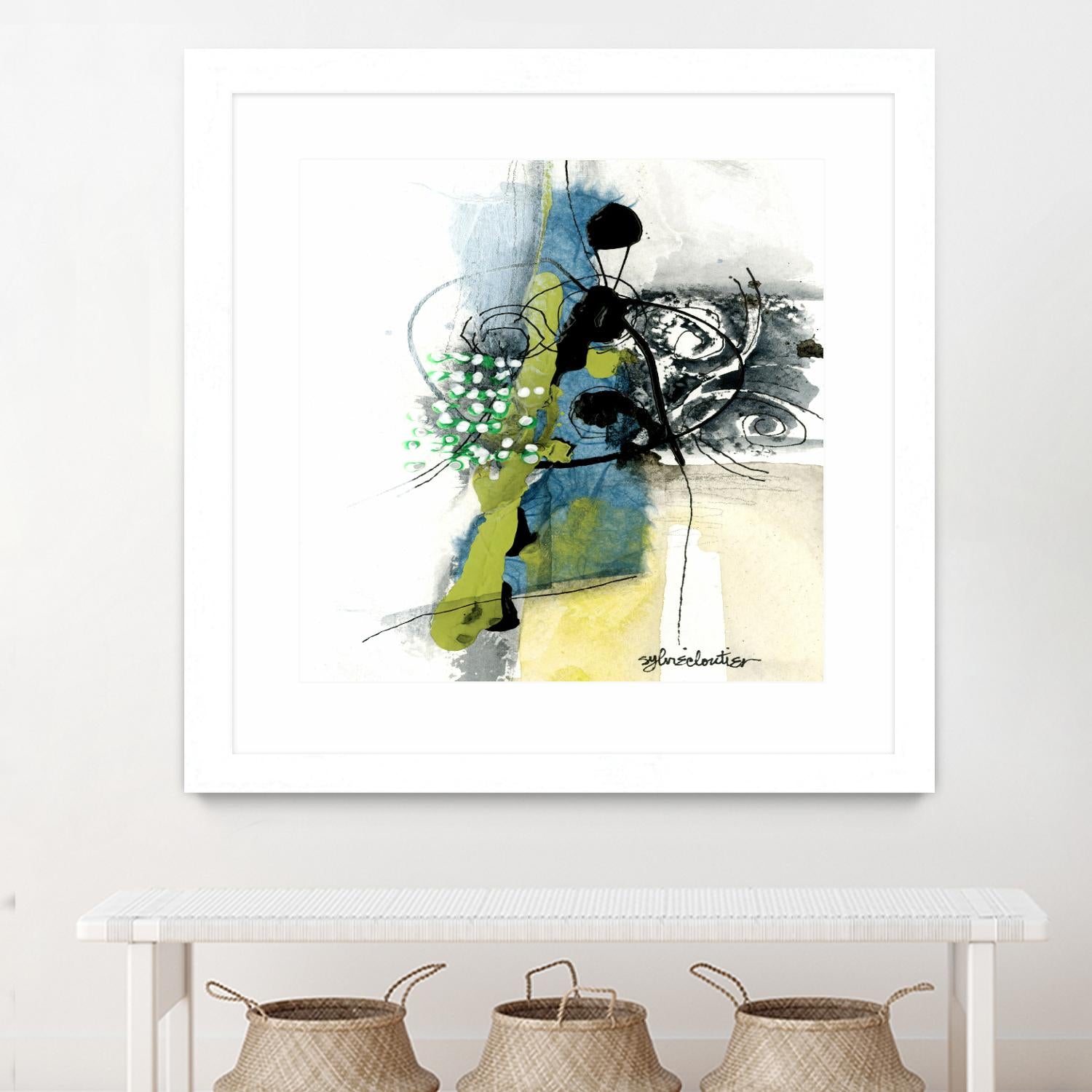 Jardinage by Sylvie Cloutier on GIANT ART - green abstract