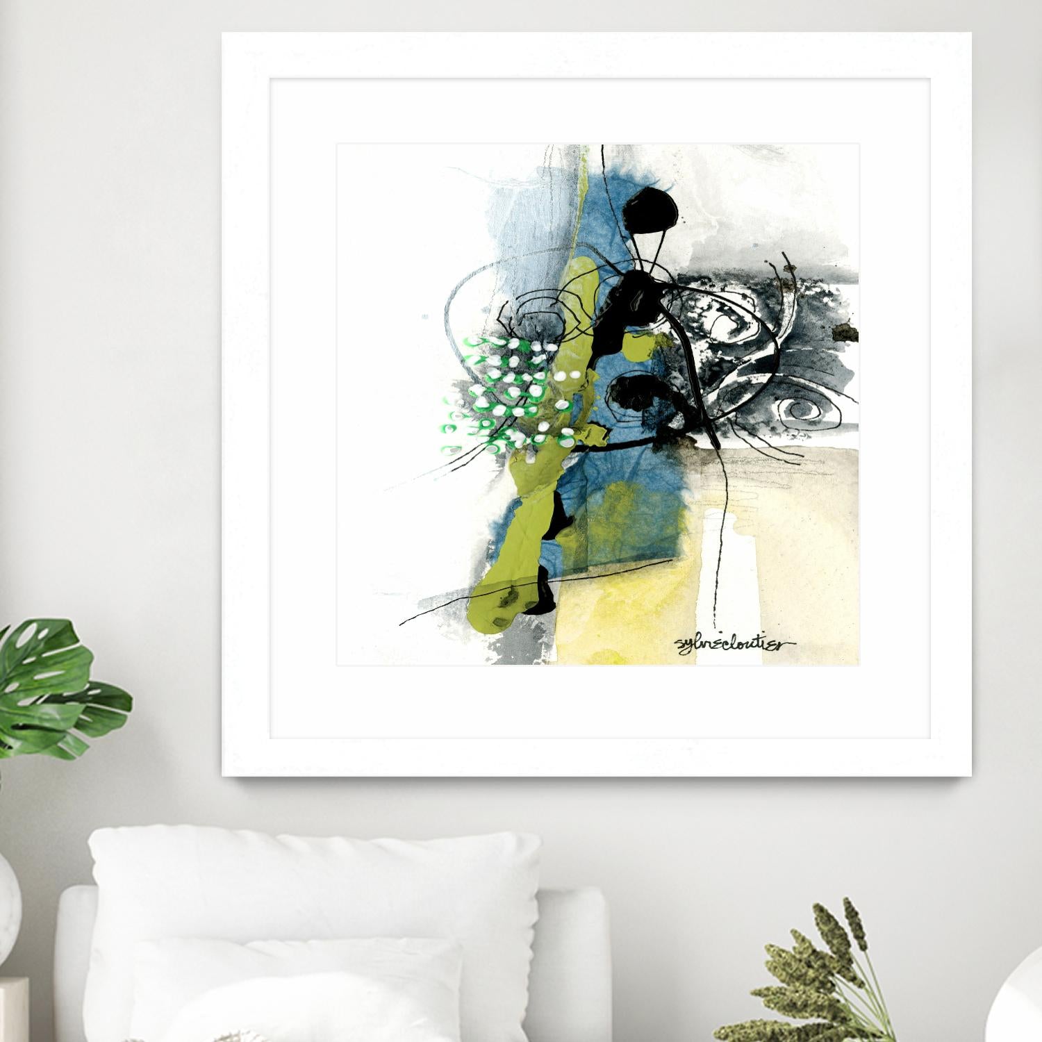 Jardinage by Sylvie Cloutier on GIANT ART - green abstract