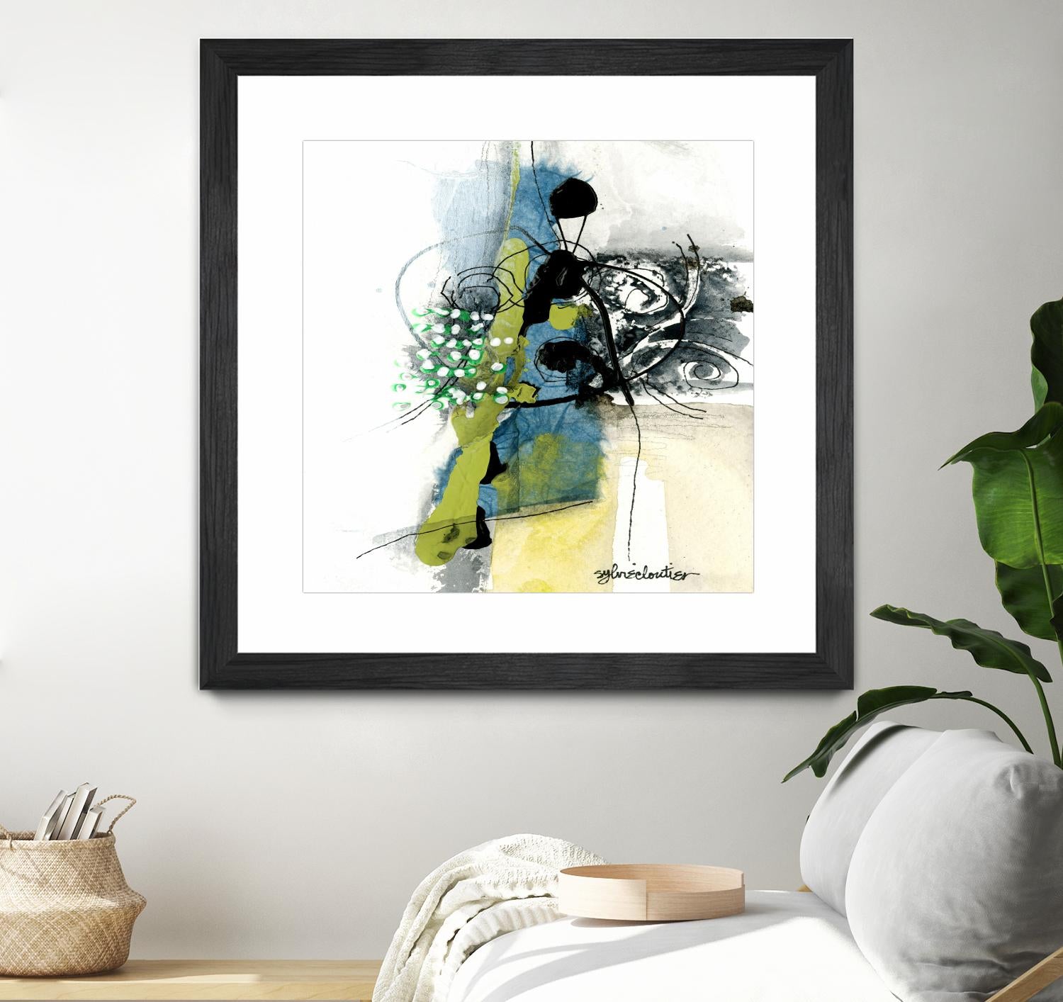 Jardinage by Sylvie Cloutier on GIANT ART - green abstract