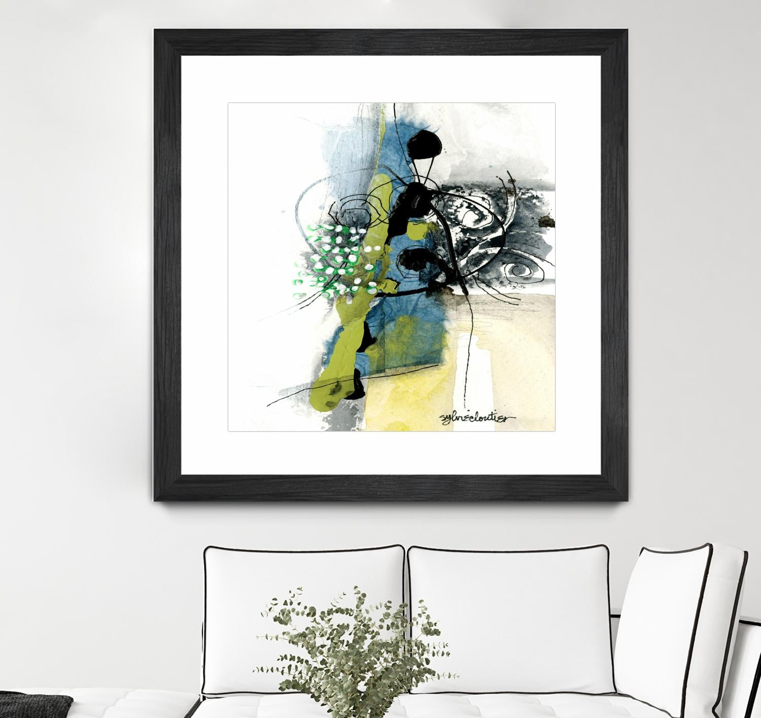 Jardinage by Sylvie Cloutier on GIANT ART - green abstract