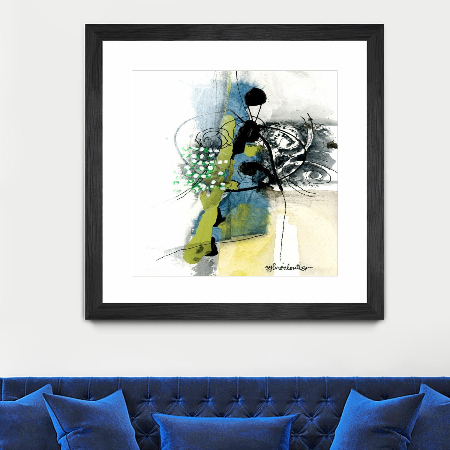 Jardinage by Sylvie Cloutier on GIANT ART - green abstract