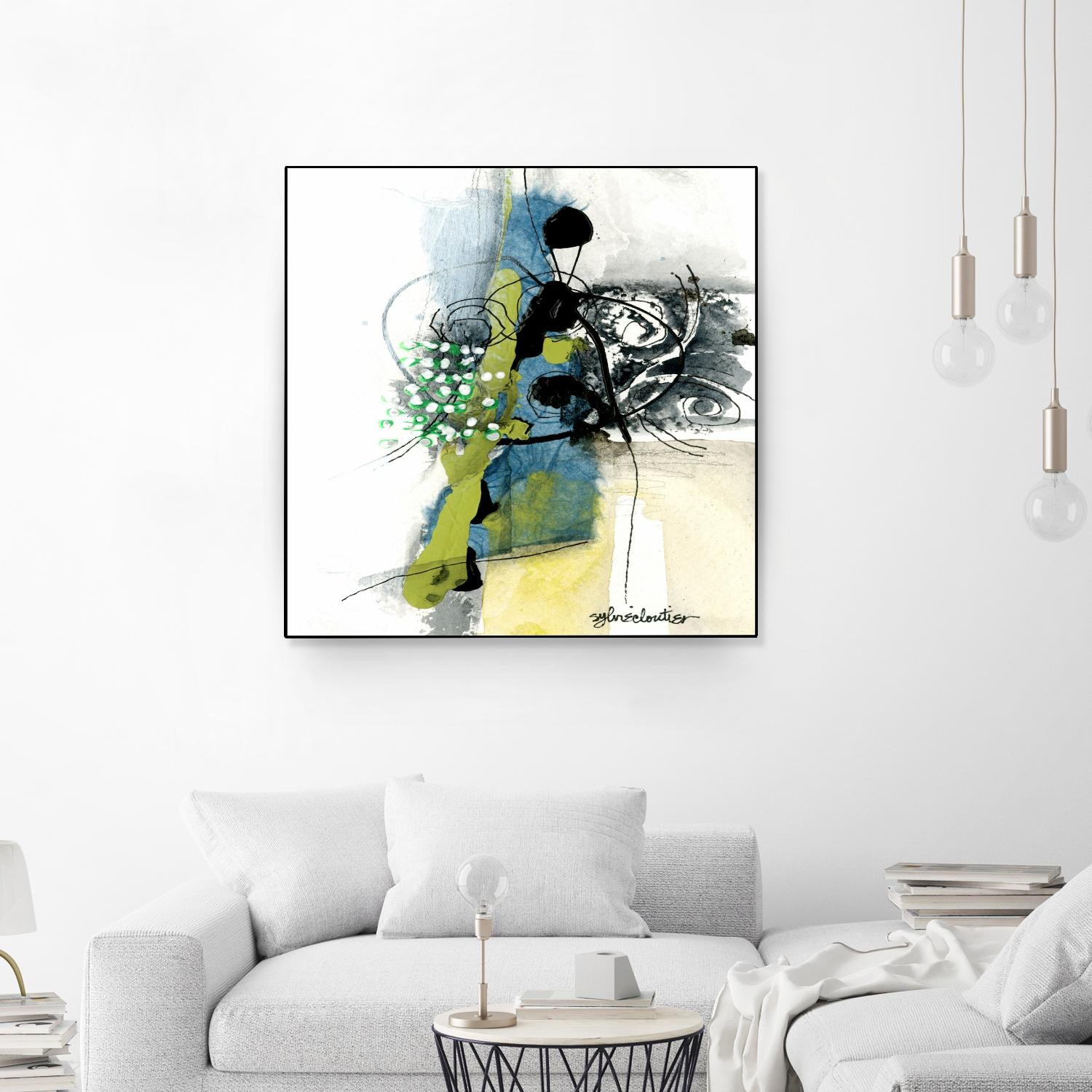 Jardinage by Sylvie Cloutier on GIANT ART - green abstract