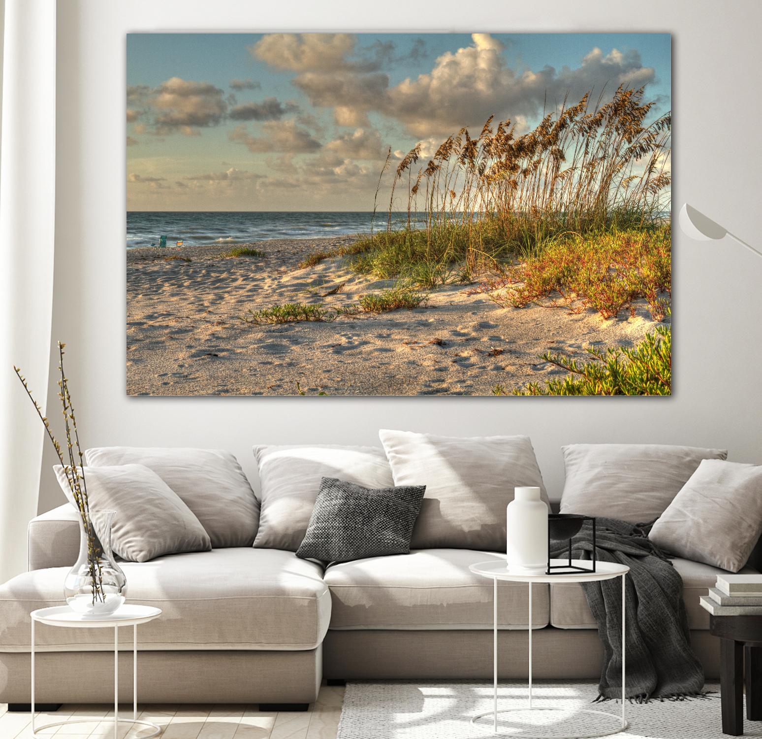 Indialantic 2 by Rene Griffith on GIANT ART - beige costal sand