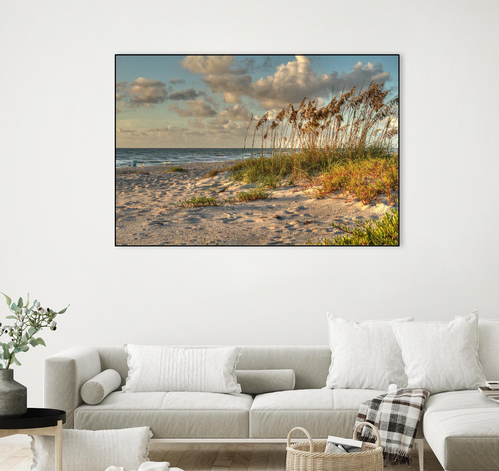 Indialantic 2 by Rene Griffith on GIANT ART - beige costal sand