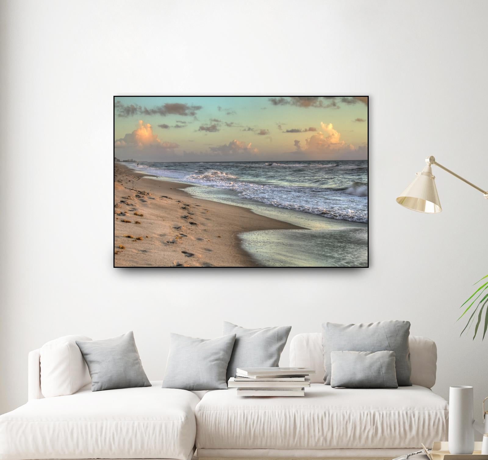 Indialantic 3 by Rene Griffith on GIANT ART - beige costal waves