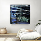 Urban Distortion I by Jean-François Dupuis on GIANT ART - blue city scene superposition
