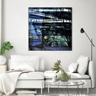Urban Distortion I by Jean-François Dupuis on GIANT ART - blue city scene superposition