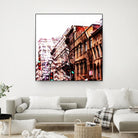 Urban Distortion VIII by Jean-François Dupuis on GIANT ART - orange city scene ville