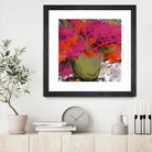 Summer time by Doris Savard on GIANT ART - orange flowers stylisé