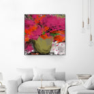 Summer time by Doris Savard on GIANT ART - orange flowers stylisé