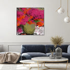 Summer time by Doris Savard on GIANT ART - orange flowers stylisé