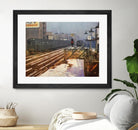 New York 1949 - 4 by Jean-François Dupuis on GIANT ART - beige city scene wagon