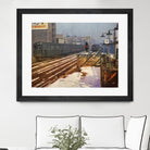 New York 1949 - 4 by Jean-François Dupuis on GIANT ART - beige city scene wagon