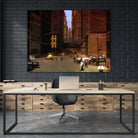 New York 1949 - 2 by Jean-François Dupuis on GIANT ART - beige city scene ouvriers