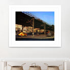 New York 1949 - 1 by Jean-François Dupuis on GIANT ART - blue city scene pont