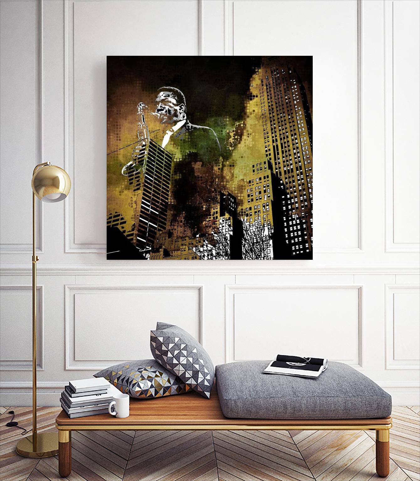 Jazzi I by Jefd on GIANT ART - yellow music - dance