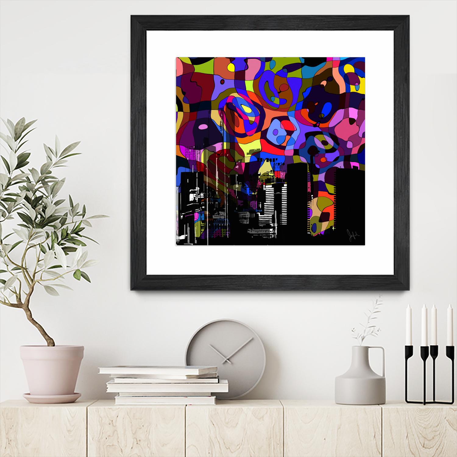 Urban Color V by Jefd on GIANT ART - blue pop art - alternative
